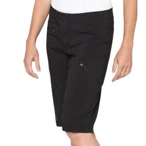 100% Ridecamp Women's Medium Black Mid Rise Quick Dry Mountain Bike Shorts